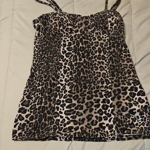 No Boundaries Leopard Print Camisole Top